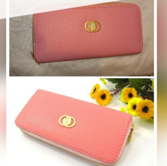 YSD Handbags - YSD Elegant Pink Leather Wallet NWOT